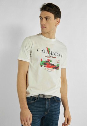 Print T-shirt - white
