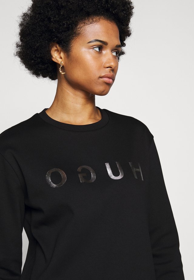 NICCI - Langarmshirt - black/silver