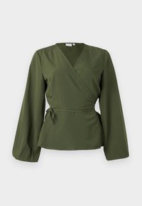 VIELLIE PEPLUM WRAP  - Bluza - deep depths