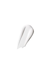 White cream-like product swatch with a smooth texture, slightly glossy finish, and tapered edge, set against a plain white background.