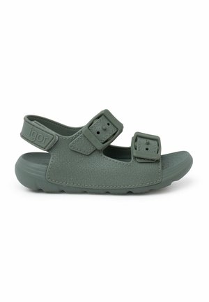 IGOR DOBLE HEBILLA COLORES TIRA ADHERENTE - Badslippers - verde