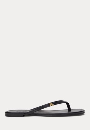 Lauren Ralph Lauren RAQUEL LEATHER  - Sandály s odděleným palcem - black