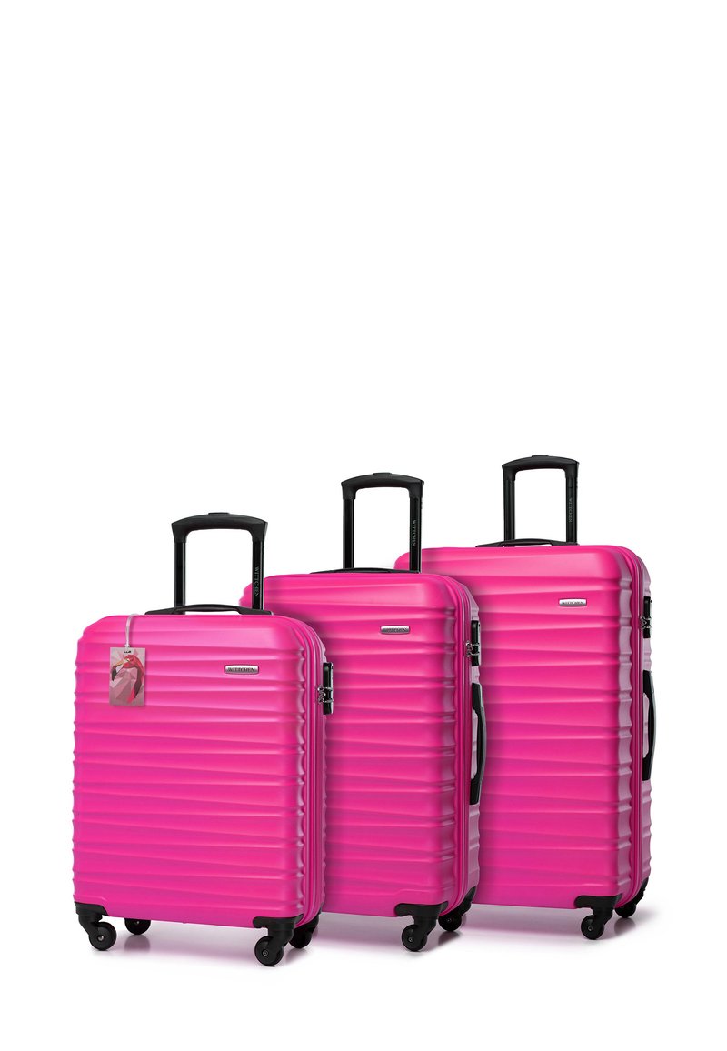 WITTCHEN LUGGAGE SET WITH TAG FROM ABS - Kofferset - pink