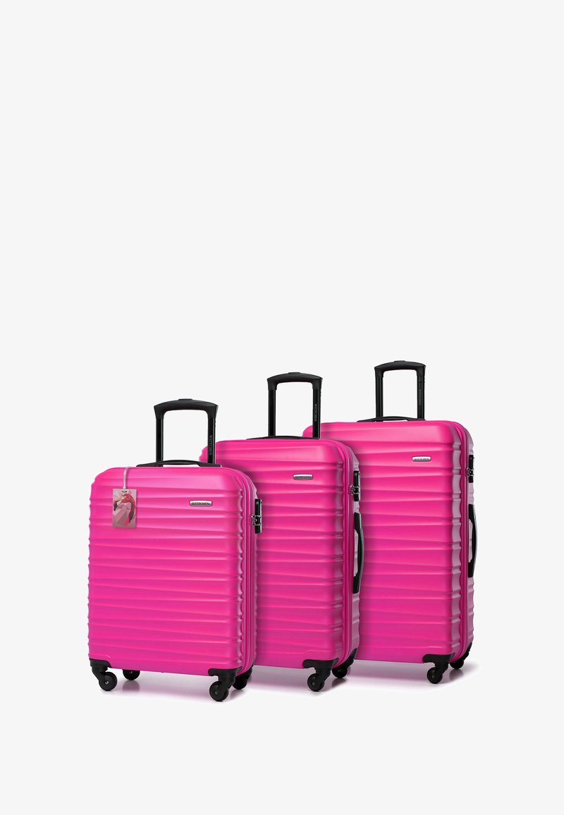 WITTCHEN LUGGAGE SET WITH TAG FROM ABS - Kofferset - pink