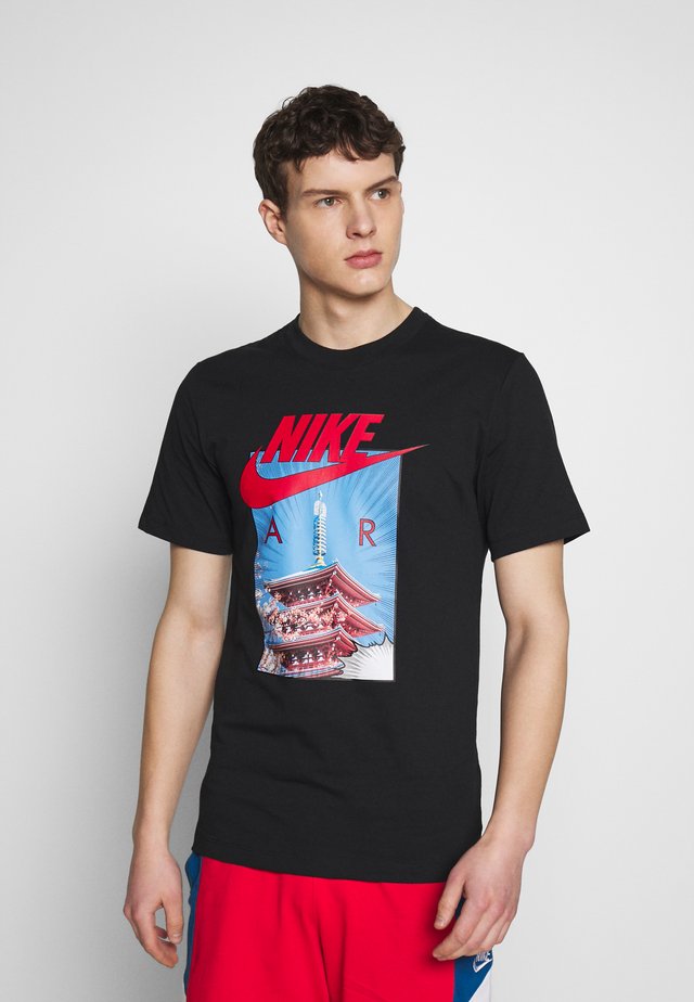 AIR PHOTO TEE - Print T-shirt - black