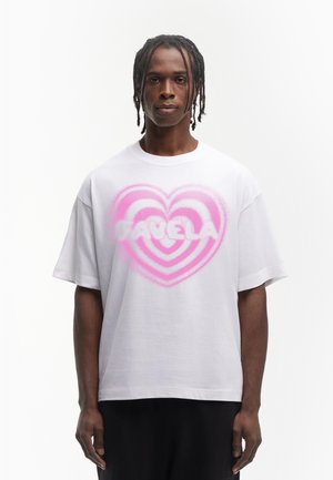 FAVELA SLOW BURN - T-shirt imprimé - white