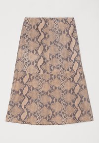 MIDI SKIRT - A-lõikeline seelik - beige
