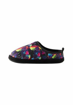 Next, REGULAR FIT WARM - Hjemmesko - black multicoloured gamer