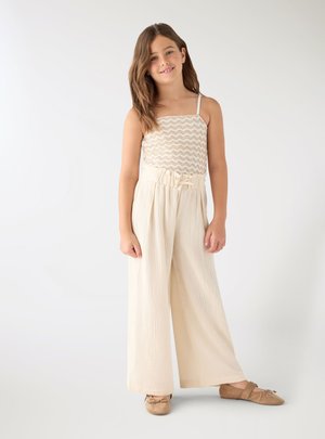 Terranova, PANTALONE LUNGO TINTA UNITA - Pantaloni - crema