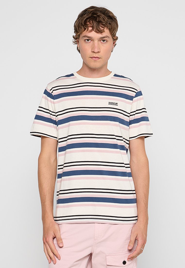 Barbour International T-shirt print meerkleurig