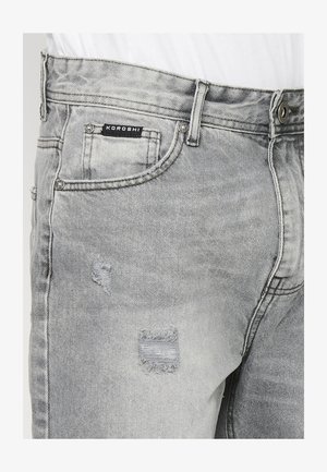 Koroshi, COMFORT FIT - Kratke hlače od trapera - denim gris grey denim