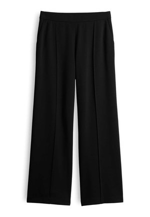 OPUS, WIDE LEG SHINE - Pantalon classique - black
