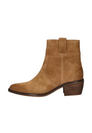 Cowboy/biker ankle boot - beige