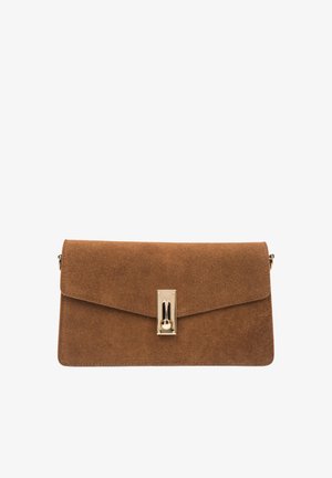 ESTRO, MAŁA JASNOBEŻOWA TOREBKA DAMSKA NA RAMIĘ ESTRO ER00116852 - Sac bandoulière - brown