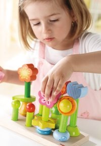 HABA STECKSPIEL BLUMENGARTEN - Wooden toy - multi coloured