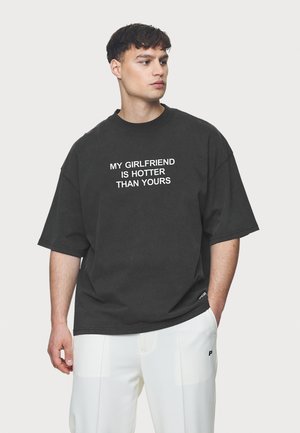 Pegador LOBOS BOXY TEE - T-Shirt print - vintage black