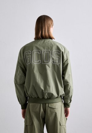 GCDS LOGO REGULAR VARSITY - Bombertakki - military green