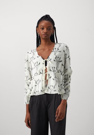 Pieces PCFIBS TIE - Bluse - bright white