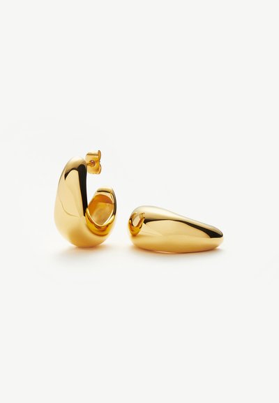 Missoma ORGANIC DOME HOOP EARRING - Korvakorut - gold-coloured