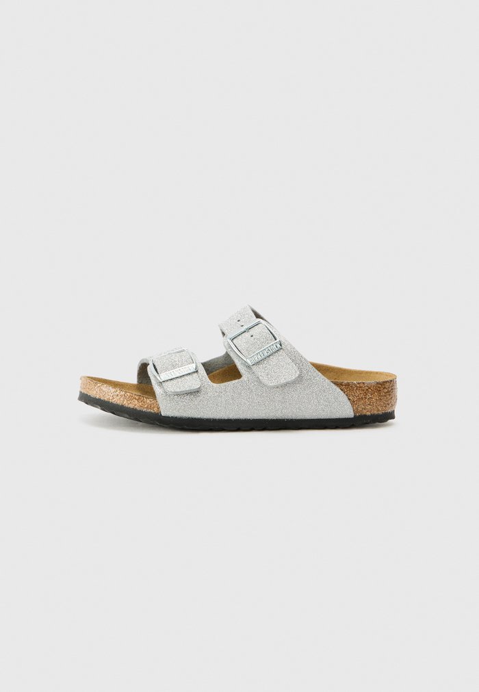 Birkenstock ARIZONA UNISEX - Sandals - shiny glitter silver-coloured