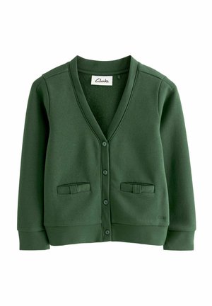 SCHOOL REGULAR FIT - Sweater met rits - green