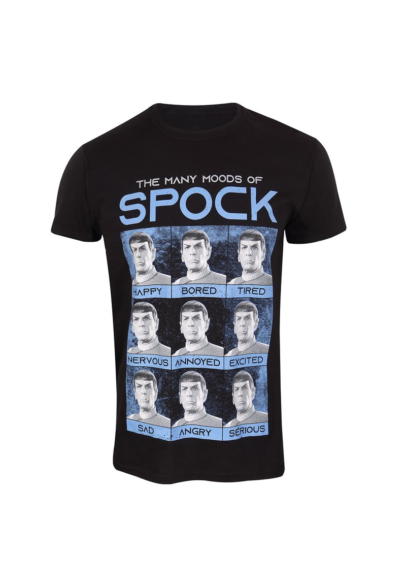 Henry Tiger STAR TREK MANY MOODS OF SPOCK - T-shirt con stampa - black