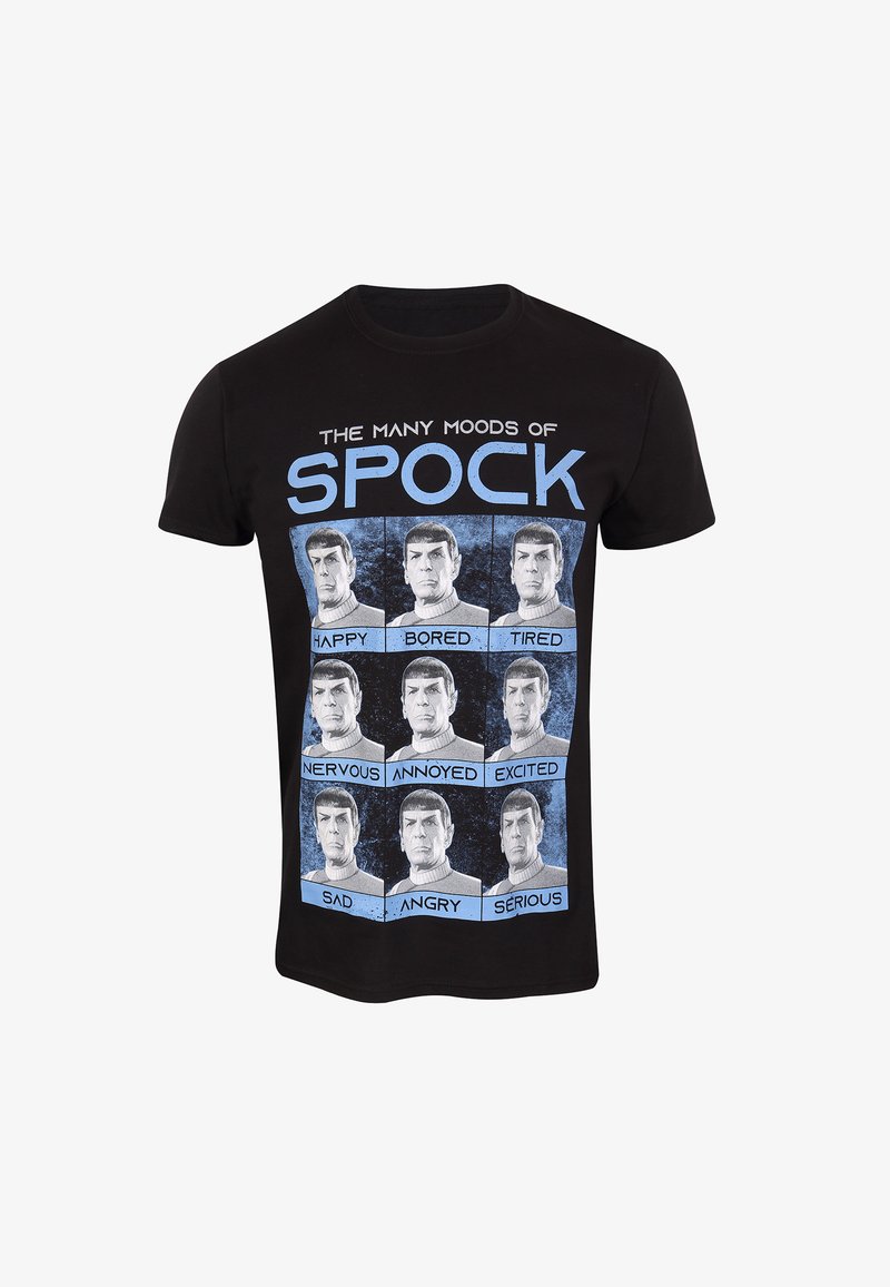 Henry Tiger STAR TREK MANY MOODS OF SPOCK - T-shirt con stampa - black