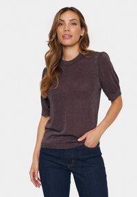 Saint Tropez PAUSZ SHIMMER - T-paita - fudge