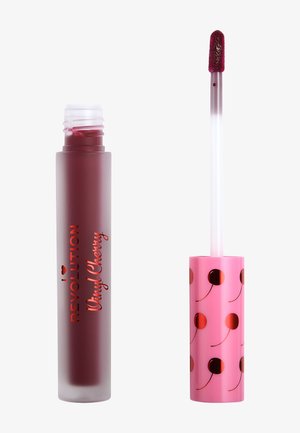 I HEART REVOLUTION VINYL CHERRY LIQUID LIPSTICK - Lip stain - black forest