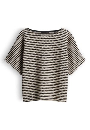 someday., LOOSE STRIPED CROCHET - Strickpullover - natural glaze