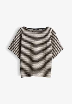 someday., LOOSE STRIPED CROCHET - Trui - natural glaze