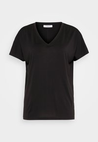 FENYA V NECK TEE - Paprasti marškinėliai - black