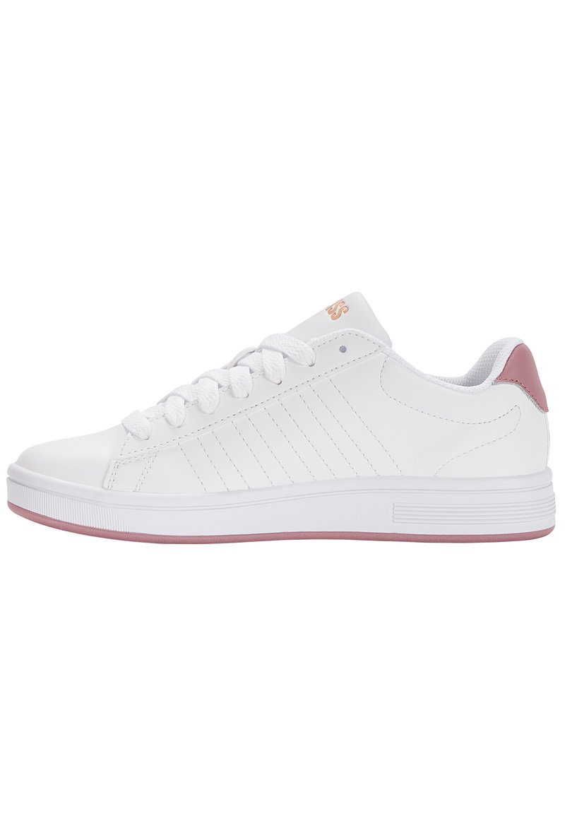 K-SWISS COURT SHIELD - Sneakers basse - white-ashes of roses cornstalk