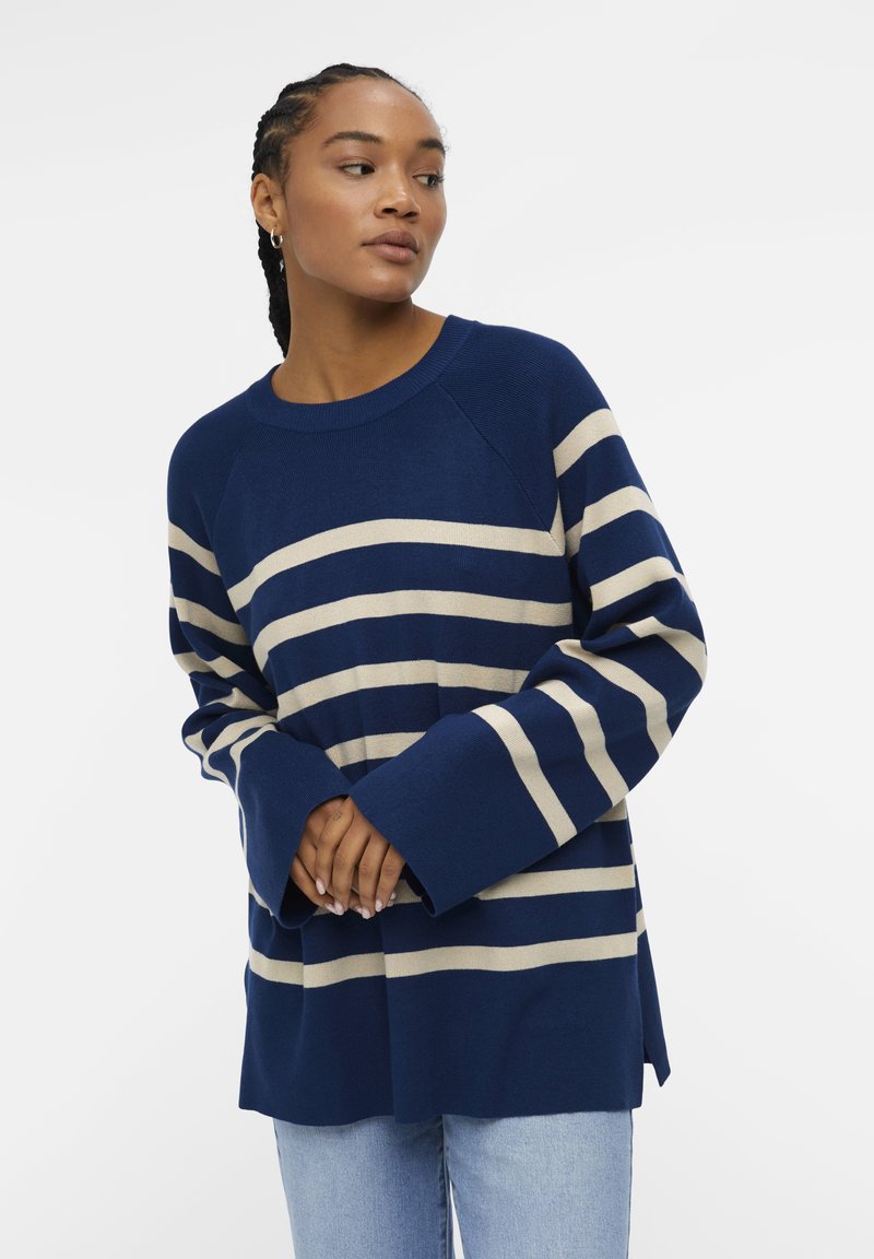 Object Strickpullover - estate blue/hellblau - Zalando