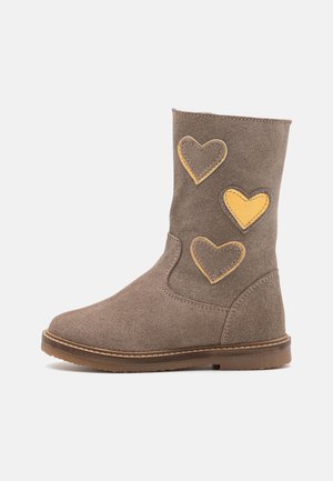 LEATHER - Boots - grey