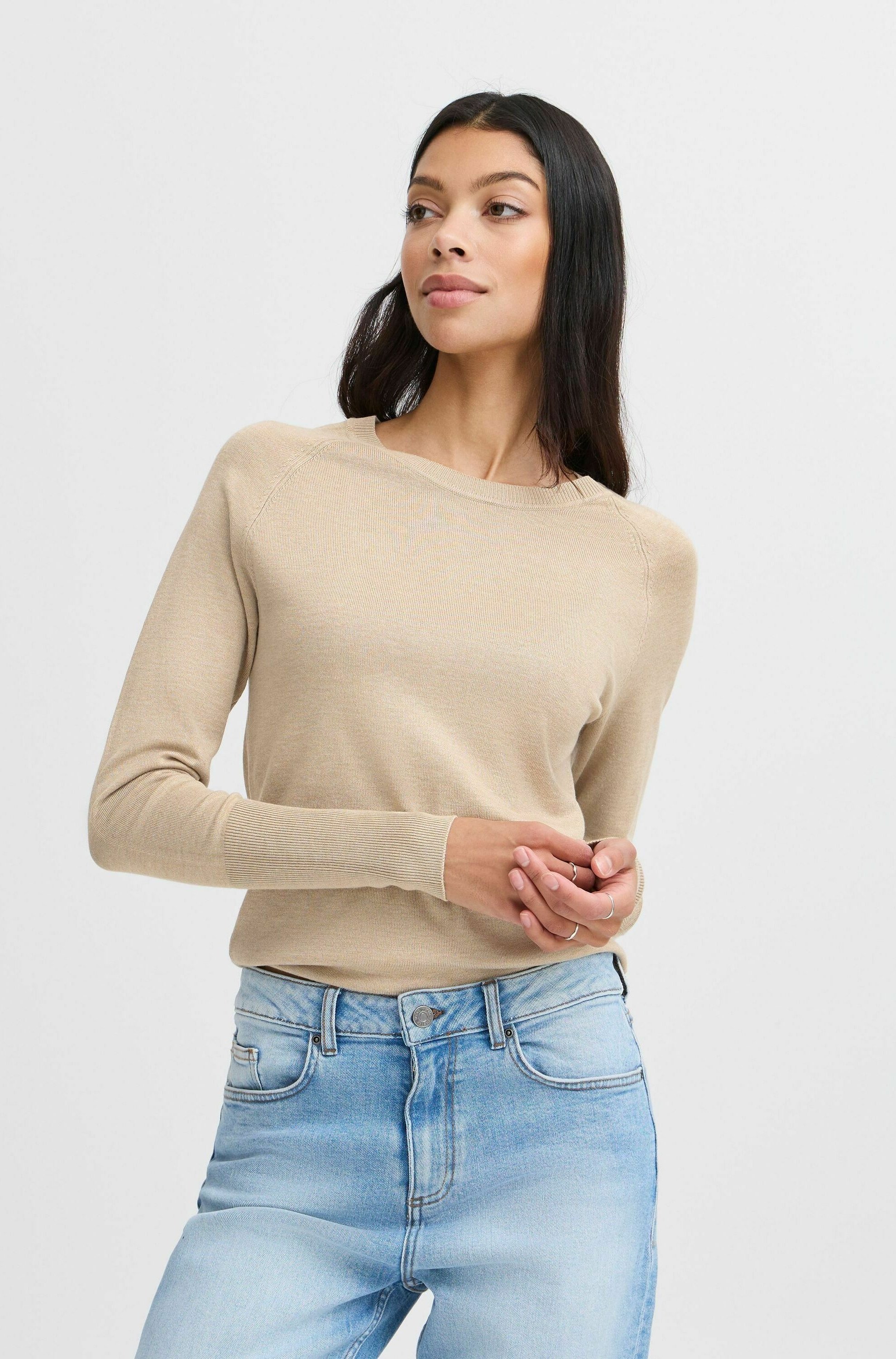 売れ筋商品|||ビーヤング ニット&セーター レディース アウター BYRalaya - Jumper - oyster melange b.young BYRalaya - Jumper - oyster melange/light grey