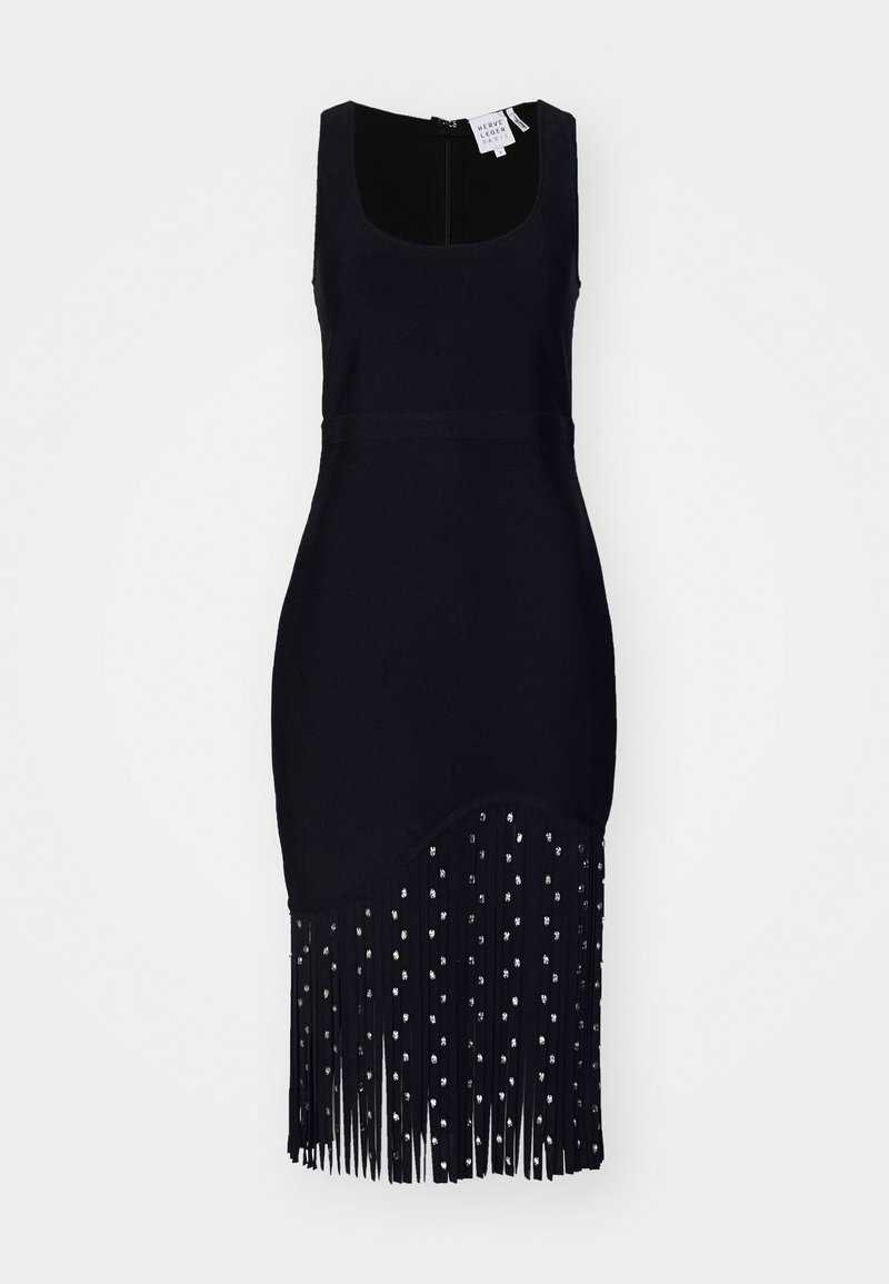 Hervé Léger Cocktailjurk zwart Hervé Léger Cocktailjurk zwart