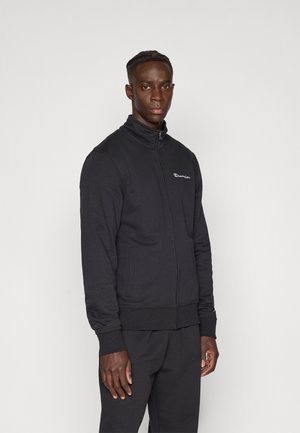 ICONS CONTRAST FULL ZIP SWEATSHIRT - Sweatjacke - black