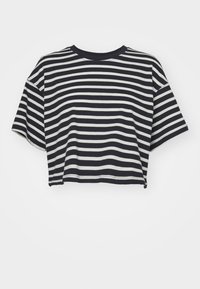 ONLMAY LIFE BOXY CROP  - T-shirt basique - night sky/cloud dancer