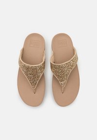 FitFlop LULU TOE POST GLITTER - Sandales tongs - irish cream