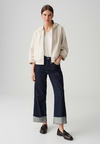 OPUS SOFT LOOSE BATWING FIT - Sweatjacke - natural glaze