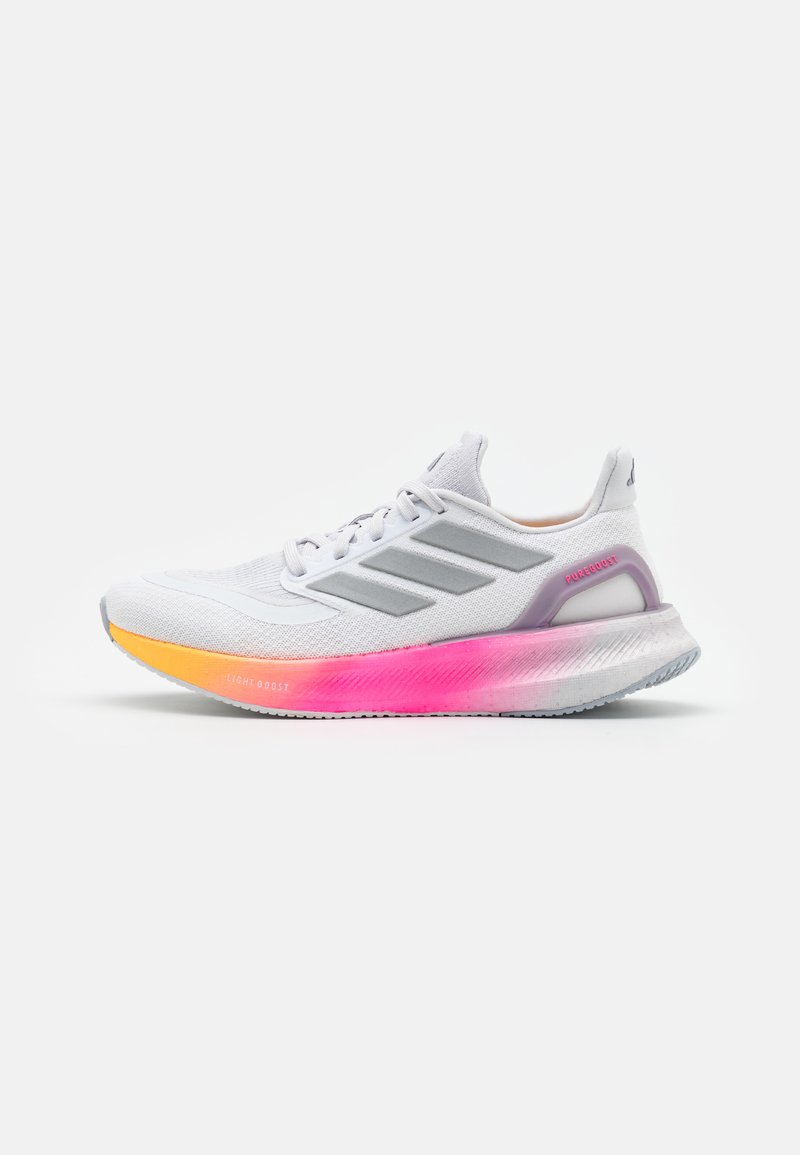 adidas Performance PUREBOOST 5 - Chaussures de running sur route - footwear white/silver metalliv/spark