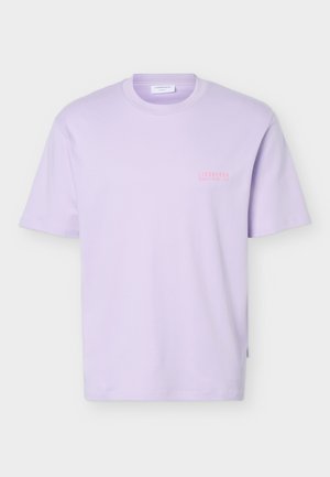 Lindbergh, O NECK TEE OVERSIZE - Μπλουζάκι με στάμπα - light lavender