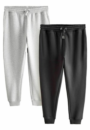 REGULAR FIT RICH JOGGERS 2 PACK  - Jogginghose - black grey marl