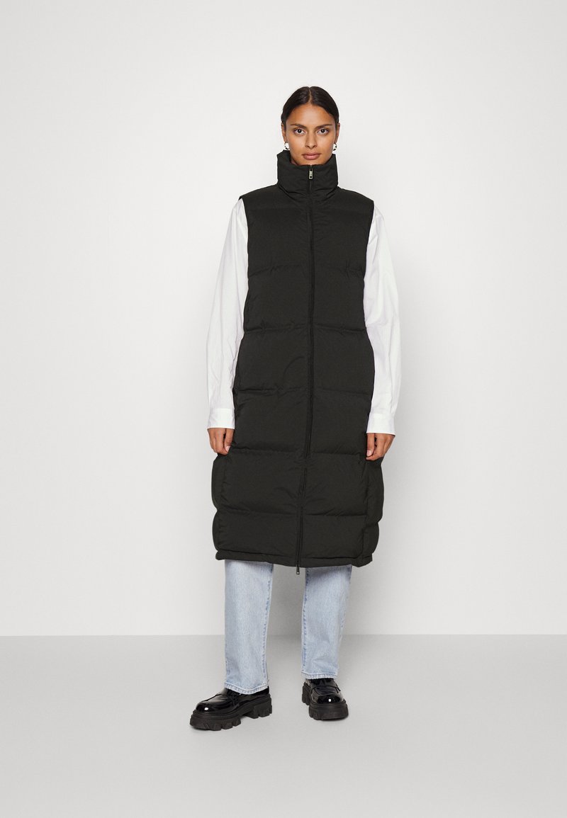 Calvin Klein SEAMLESS LOFTY MAXI VEST Waistcoat black Zalando.de