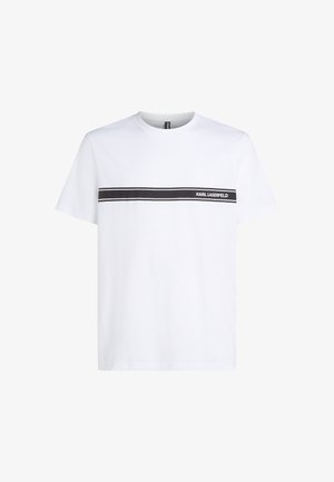 KARL LAGERFELD, LOGO SHEER - Swimwear-Shirt - white