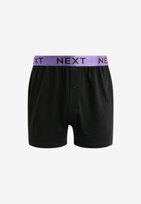 Next TEN PACK - Široke boksarice - black metallic blue green waistband