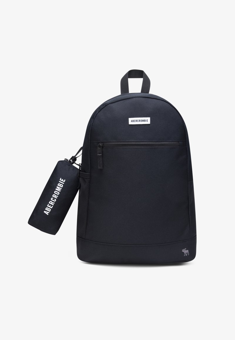 Abercrombie & Fitch PENCIL BAG BACKPACK SET UNISEX - Skolväska set - anthracite