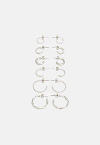 Pieces - PCDIONA HOOP EARRINGS 6 PACK - Naušnice - silver-coloured Minijatura 1