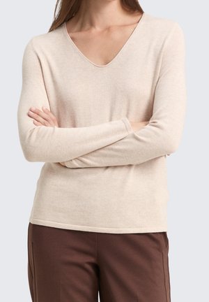 Striktrøje - mottled grey